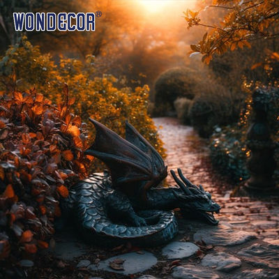 Bronze Dragon Sculpture in Garden Square City Center