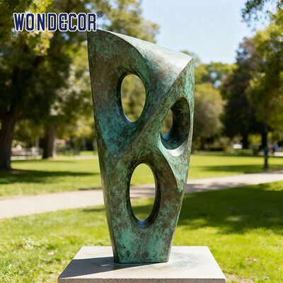 Large Outdoor Park Abstract Geometric Bronze Sculpture
