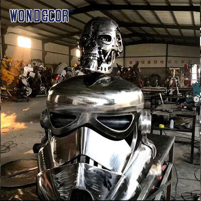 3m Tall Large Optimus Prime Stainless Steel Sculpture Outdoor Plaza Transformer Theme Commercial Decorative Statue