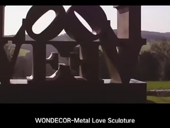 Escultura de acero inoxidable