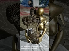 Escultura de acero inoxidable